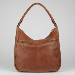 MET Premium Leather Shoulder Bag. Slouchy Urban Hobo-2