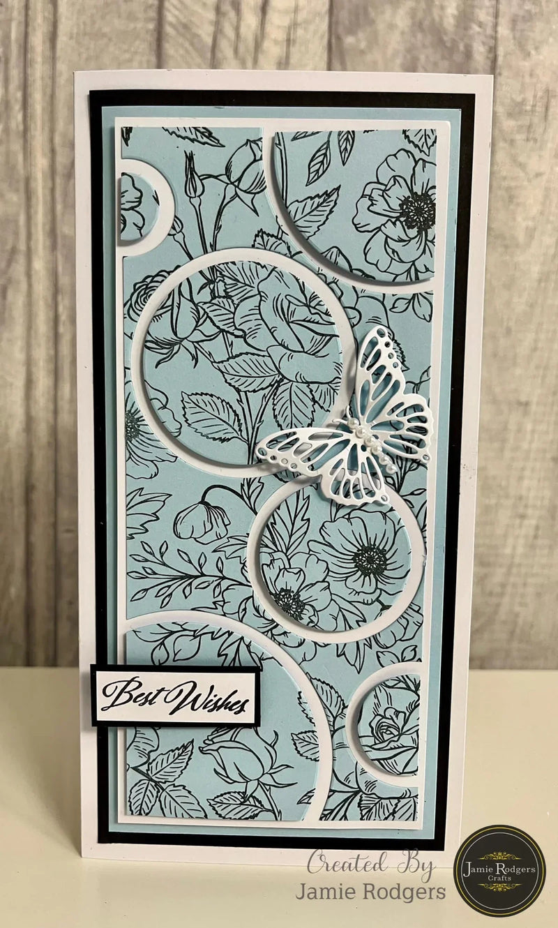 Jamie Rodgers Crafts - Floral Melody DL Clear Stamp Set-3