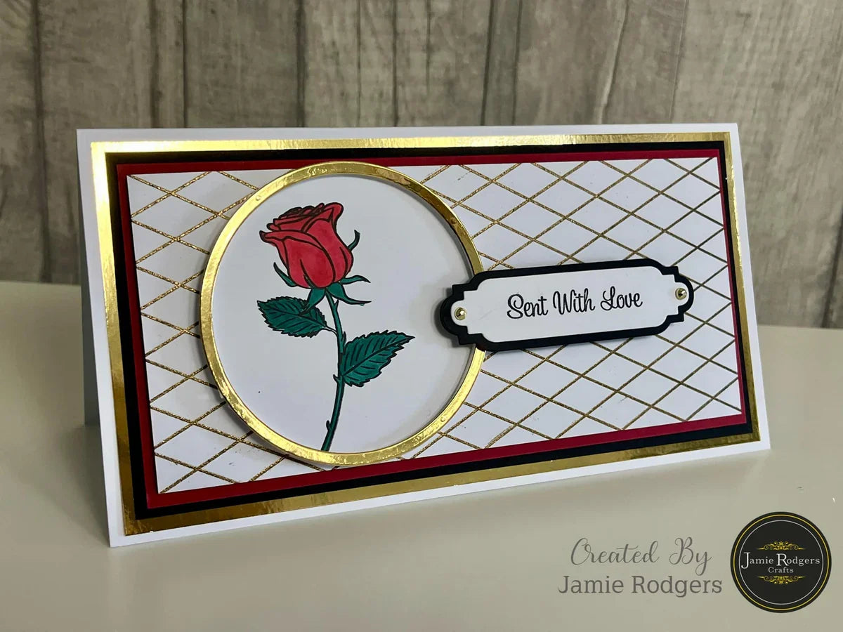 Jamie Rodgers Crafts - Lattice Elegance DL Clear Stamp Set-4