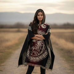 Eagle HandMade Wool Poncho-1