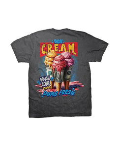 DGK 'Dough Cone' Heavyweight Tee - Vintage Black-2