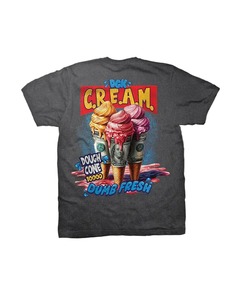 DGK 'Dough Cone' Heavyweight Tee - Vintage Black-2