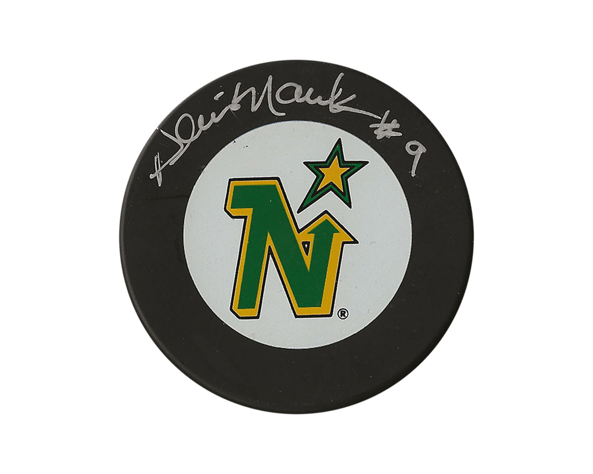 Palet Dennis Maruk dédicacé, modèle autographié vintage des Minnesota North Stars-1