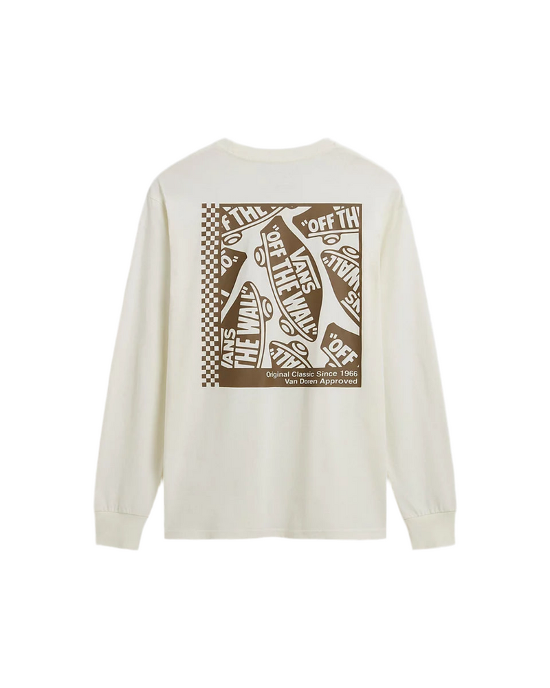 Vans 'Tech Box' L/S Tee - Marshmallow-2