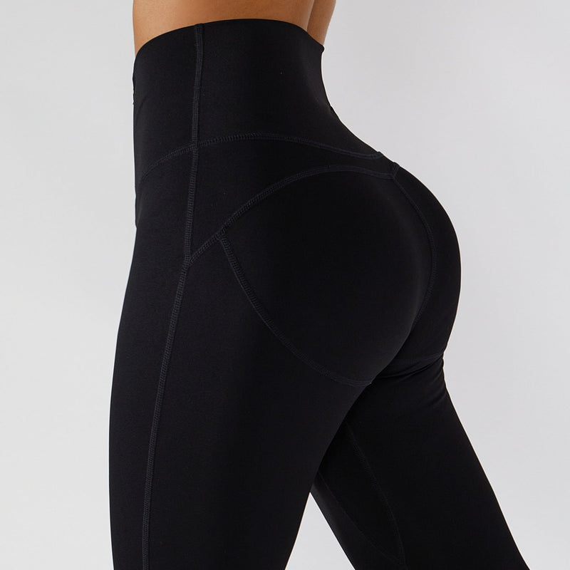 Women’s Ribbed One-Shoulder Yoga Set – Backless Sports Bra & Yoga Pants-12