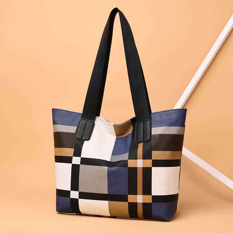 Fashion Women's Shoulder Handbag Plaid-1