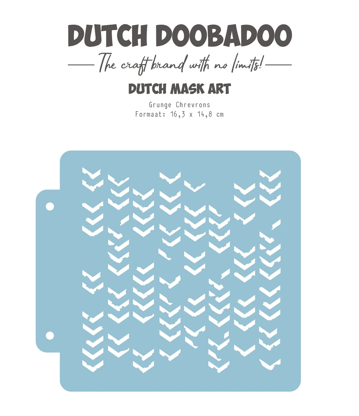 Dutch Doobadoo DDBD Dutch Mask Grunge Chevrons 163x148 mm-1