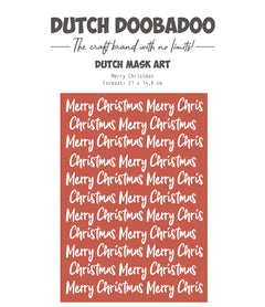 Dutch Doobadoo DDBD Dutch Mask Art Merry Christmas A5-1