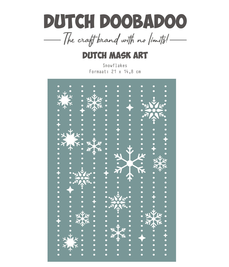 Dutch Doobadoo DDBD Dutch Mask Art Snowflakes A5-1