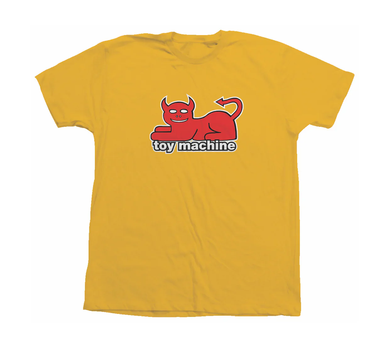Toy Machine 'Devil Cat' Tee - Yellow-1