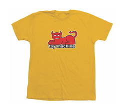 Toy Machine 'Devil Cat' Tee - Yellow-1