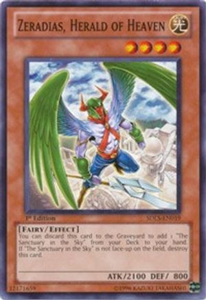Zeradias, Herald of Heaven (SDLS-EN019) - Structure Deck: Lost Sanctuary 1st Edition-1