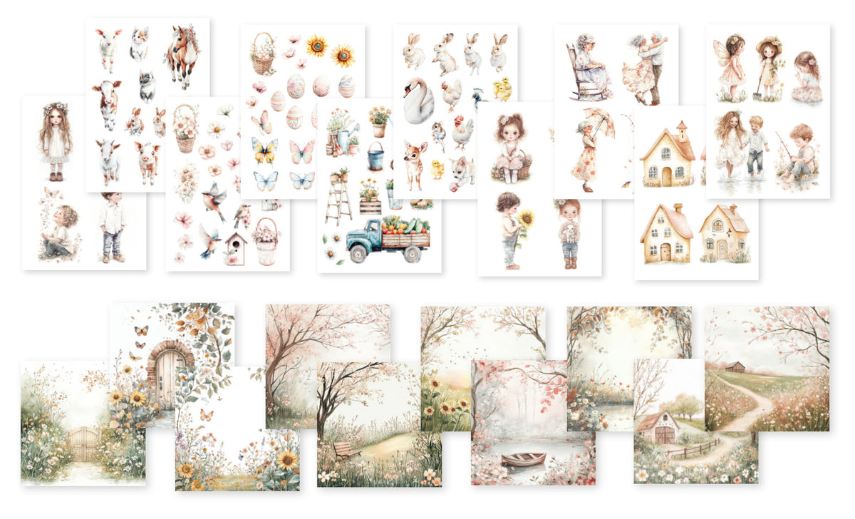 Dutch Doobadoo DDBD Collage Happy Spring-2