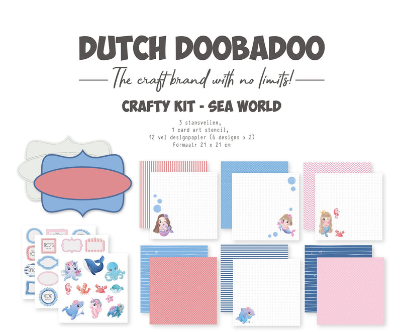 Dutch Doobadoo DDBD Craftykit Sea World-1