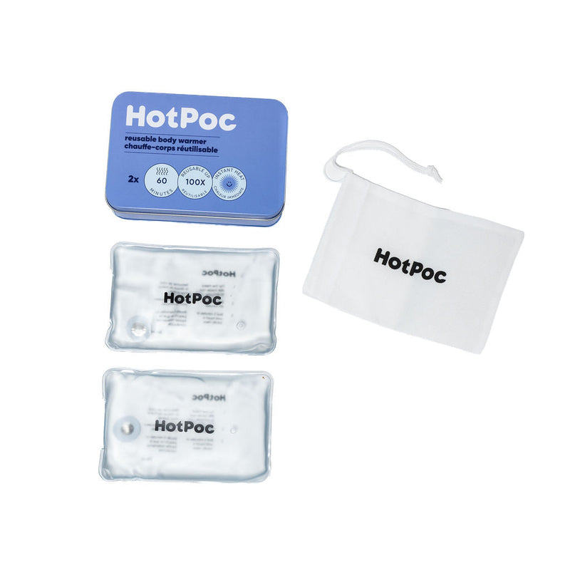 Paquete de 2 calentadores corporales reutilizables | HotPoc-2