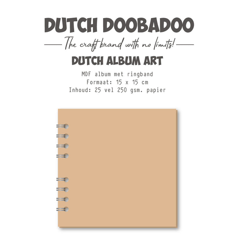 Dutch Doobadoo DDBD MDF Art Journal Notebook 15 x 15 cm-1