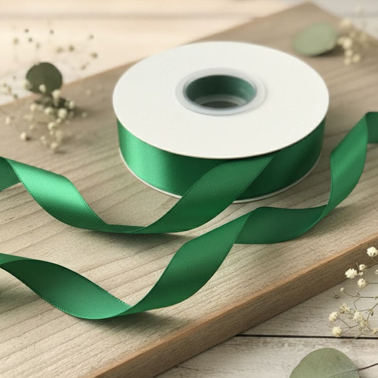 30 Meter Double Face Dark Green #552 Ribbon Roll-1