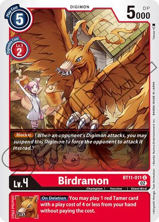 Birdramon (BT11-011) - Dimensional Phase Foil-1