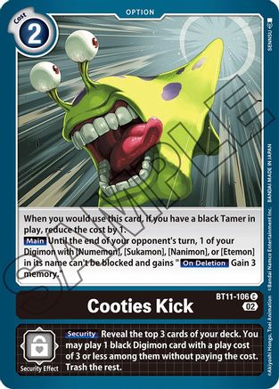 Cooties Kick (BT11-106) - Dimensional Phase-1