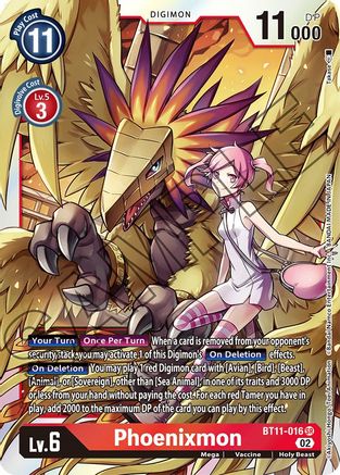 Phoenixmon (BT11-016) - Dimensional Phase Foil-1