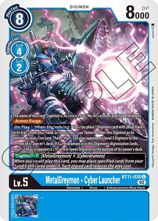 MetalGreymon + Cyber Launcher (BT11-030) - Dimensional Phase-1
