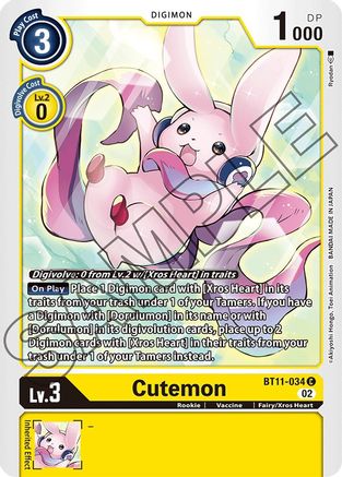 Cutemon (BT11-034) - Dimensional Phase-1