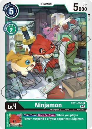 Ninjamon (BT11-050) - Dimensional Phase Foil-1