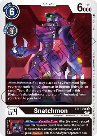 Snatchmon (BT11-065) - Dimensional Phase Foil-1