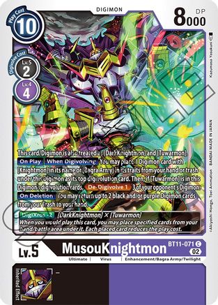 MusouKnightmon (BT11-071) - Dimensional Phase-1