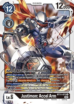 Justimon: Accel Arm (BT11-073) - Dimensional Phase-1