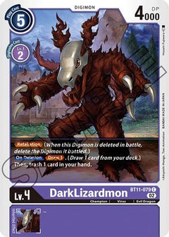 DarkLizardmon (BT11-079) - Dimensional Phase Foil-1