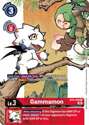 Gammamon (Digimon Illustration Competition Pack 2022) (BT8-008) - Dimensional Phase-1