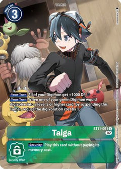 Taiga (Alternate Art) (BT11-091) - Dimensional Phase Foil-1