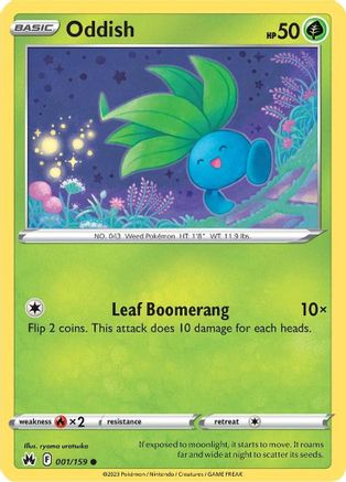 Oddish 1/159 - SWSH Crown Zenith-1