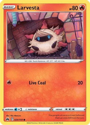 Larvesta 24/159 - SWSH Crown Zenith-1