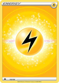 Lightning Energy (Texture Full Art) 155/159 - Crown Zenith Holofoil-1