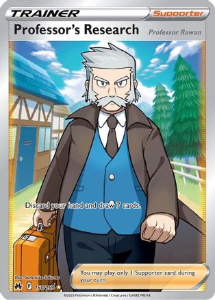 Professor's Research (Full Art) 150/159 - SWSH Crown Zenith Holofoil-1
