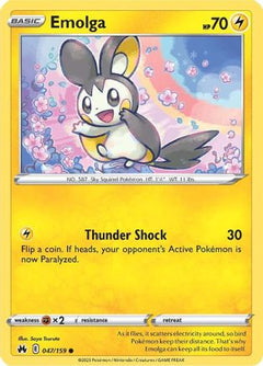 Emolga 47/159 - SWSH Crown Zenith-1