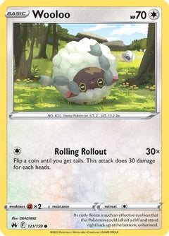 Wooloo 121/159 - SWSH Crown Zenith Reverse Holofoil-1