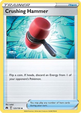 Crushing Hammer 125/159 - SWSH Crown Zenith Reverse Holofoil-1