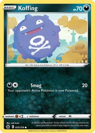 Koffing 75/159 - SWSH Crown Zenith Reverse Holofoil-1
