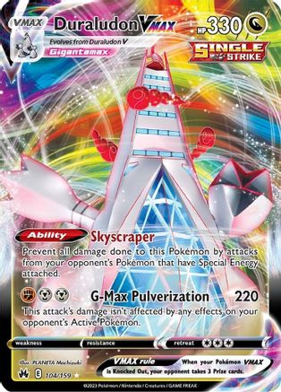 Duraludon VMAX 104/159 - SWSH Crown Zenith Holofoil-1