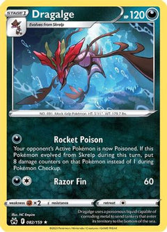 Dragalge 82/159 - SWSH Crown Zenith Reverse Holofoil-1