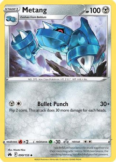 Metang 90/159 - SWSH Crown Zenith Reverse Holofoil-1