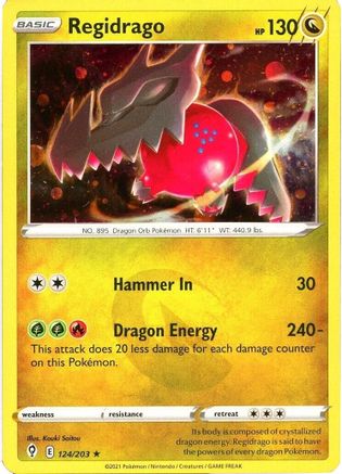 Regidrago - 124/203 (Cosmos Holo) 124 - Miscellaneous Cards & Products Holofoil-1