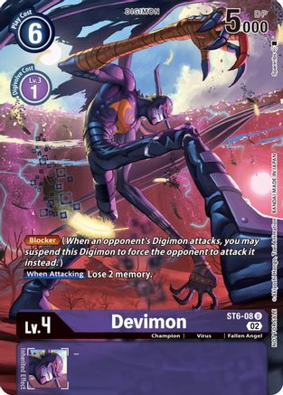 Devimon (Digimon Illustration Competition Pack 2022) (ST6-08) - Dimensional Phase-1
