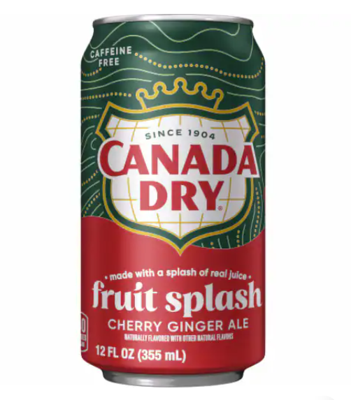 Canada Dry Fruit Splash Soda - Cherry Ginger Ale (355mL)-1