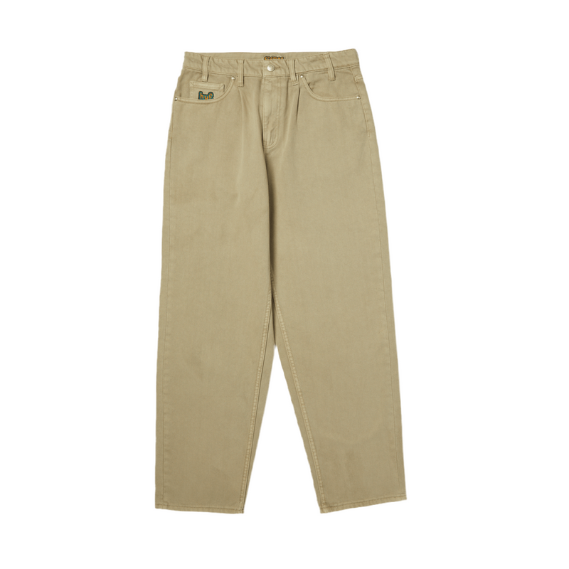 HUF 'Cromer' Washed Baggy Jeans - Desert-1