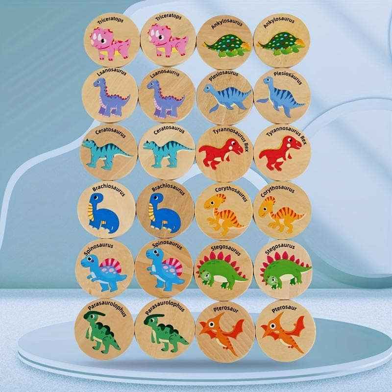 KiddieKickz - Dinosaur Memory Matching Game - Ages 3+-5
