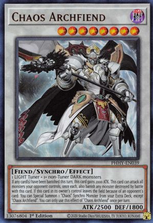 Chaos Archfiend (PHHY-EN039) - Photon Hypernova 1st Edition-1